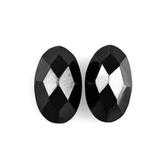 BLACK ONYX CHECKER OVAL CAB 5X3MM 0.32 Cts.