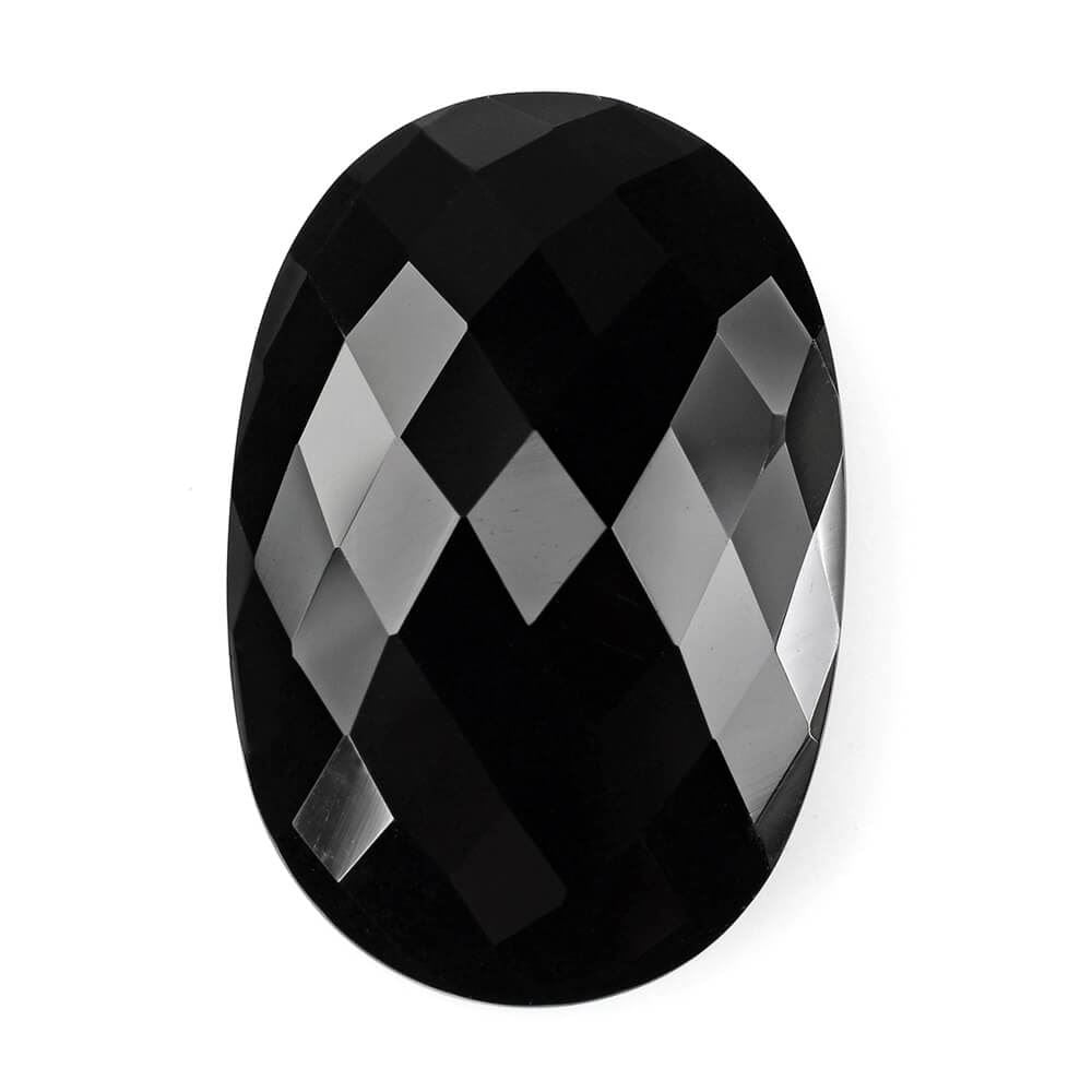BLACK ONYX BRIOLETTE OVAL 30X20MM 32.18 Cts.
