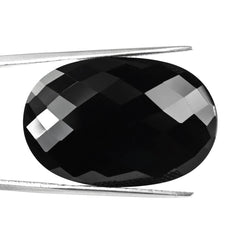 BLACK ONYX BRIOLETTE OVAL 30X20MM 32.18 Cts.