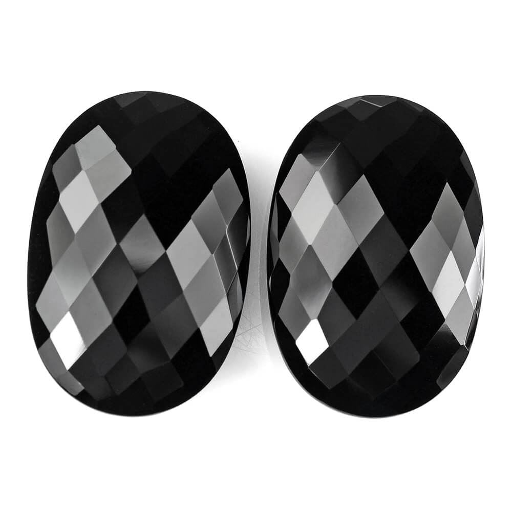 BLACK ONYX BRIOLETTE OVAL 30X20MM 32.18 Cts.