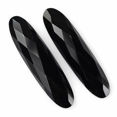 BLACK ONYX CHECKER OVAL CAB 32X8MM 7.51 Cts.