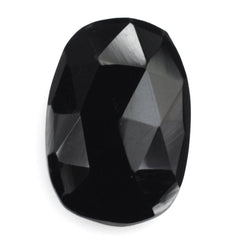 BLACK ONYX ROSE CUT BRIOLETTE IRREGULAR CUSHION 12X8MM 2.30 Cts.
