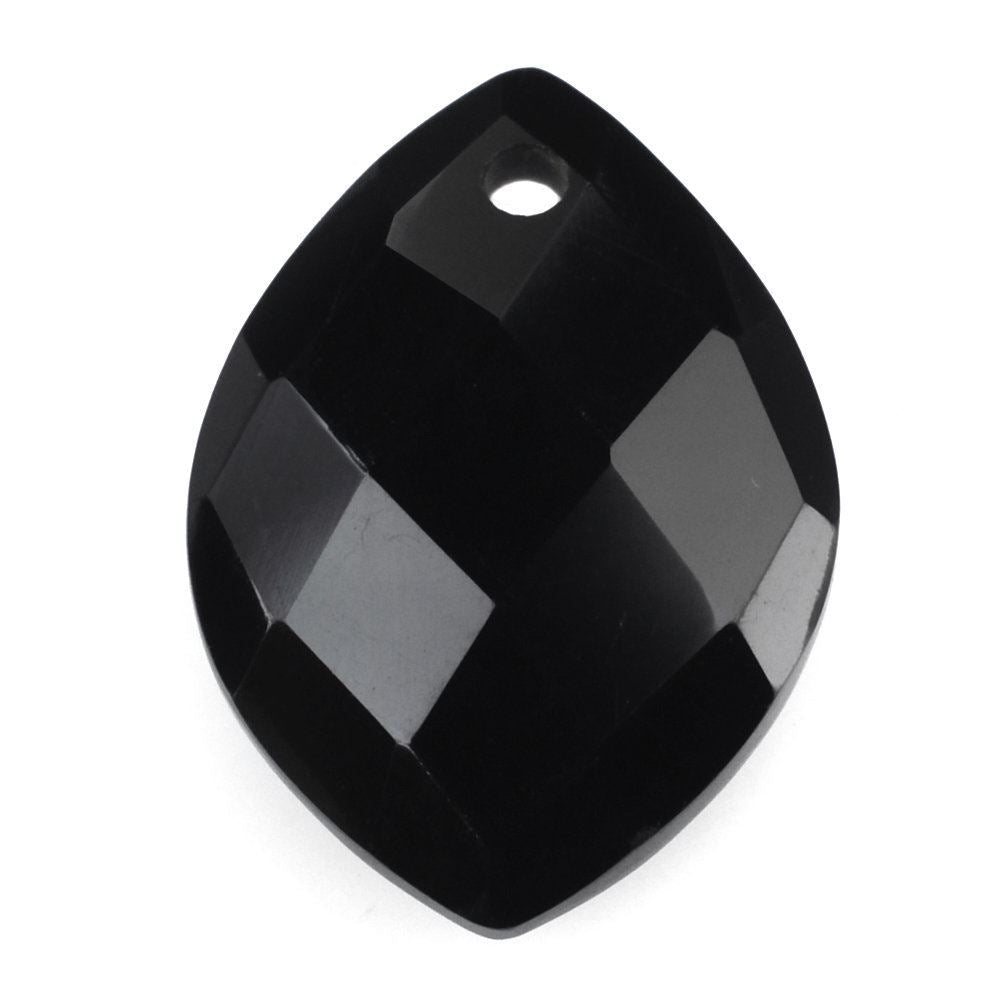 BLACK ONYX BRIOLETTE MARQUISE (FULL DRILL) 14X10MM 3.64 Cts.