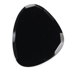 BLACK ONYX ROSE CUT FANCY CAB 36X28MM 28.40 Cts.