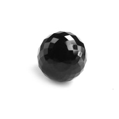 BLACK ONYX FACETED DROPS (HALF DRILL 1.00MM) 14X10MM (BLACK/CLEAN) 8.16 Cts.