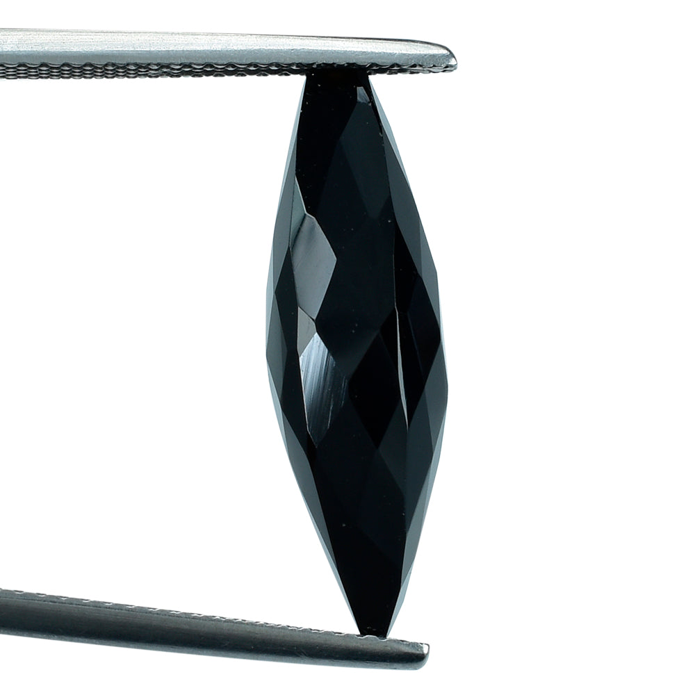 BLACK ONYX MARQUISE CHOPASA (HALF DRILL) 22X7MM 6.98 Cts.