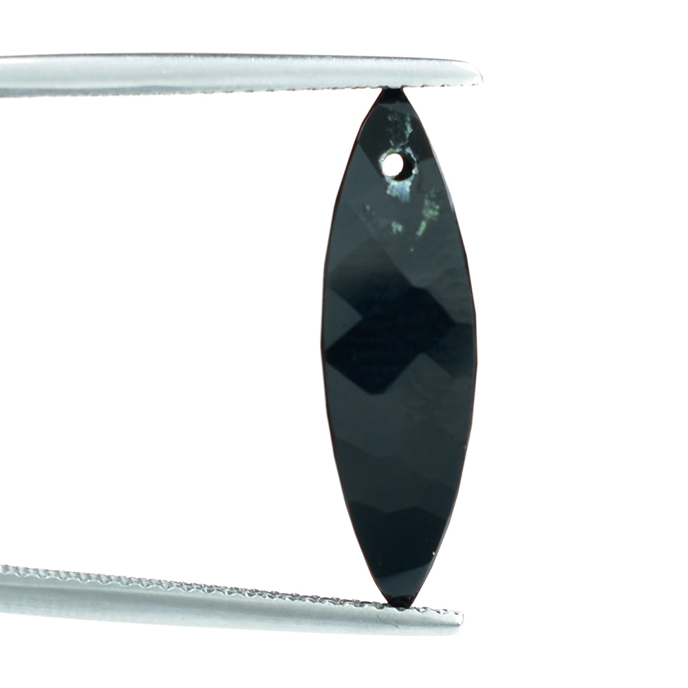 BLACK ONYX MARQUISE CHOPASA (SIDE DRILL) 22X7MM 7.50 Cts.