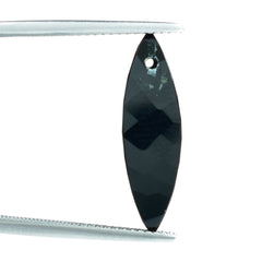 BLACK ONYX MARQUISE CHOPASA (SIDE DRILL) 22X7MM 7.50 Cts.