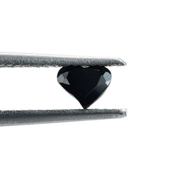 BLACK ONYX SACRED CUT HEART (DES#132) 5X4MM 0.25 Cts.
