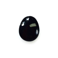 BLACK ONYX PLAIN LENTIL FANCY 8.80X7.00MM 1.37 Cts.