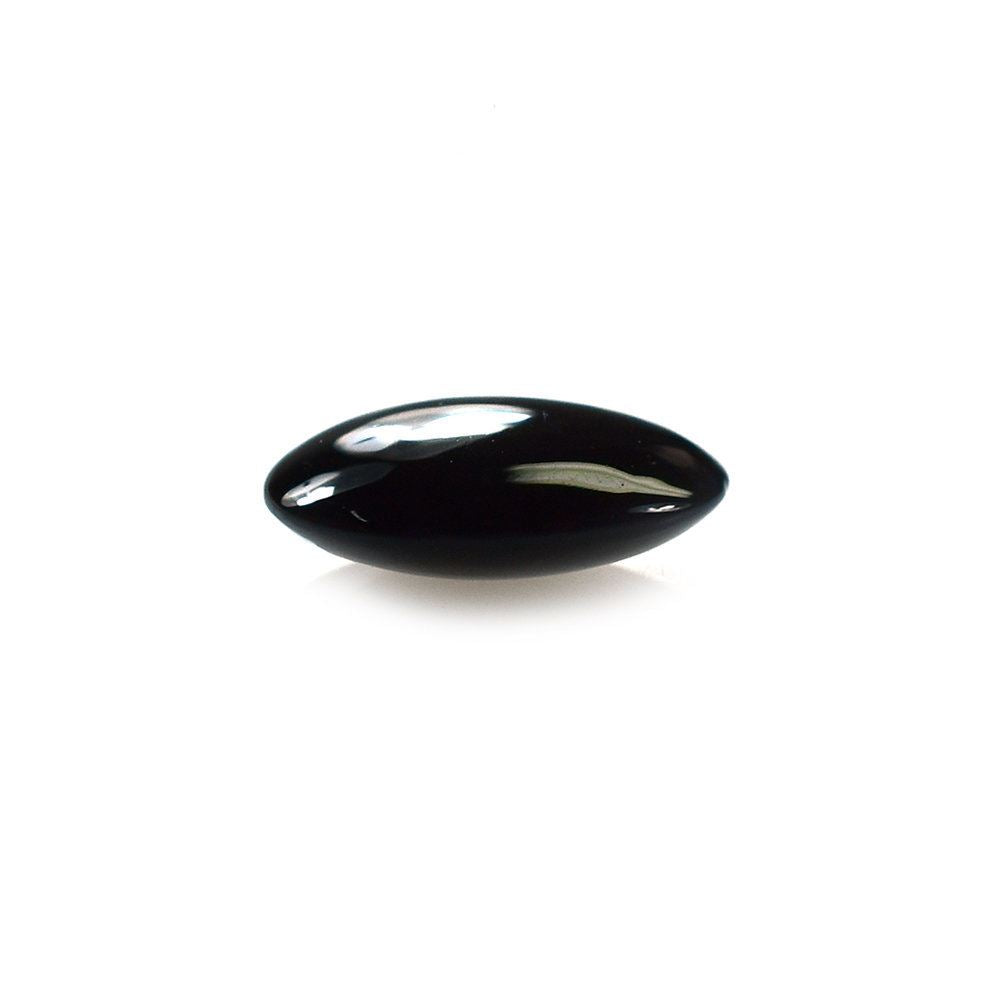 BLACK ONYX PLAIN LENTIL FANCY 8.80X7.00MM 1.37 Cts.