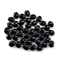 BLACK ONYX PLAIN LENTIL FANCY 8.80X7.00MM 1.37 Cts.