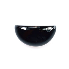 BLACK ONYX PLAIN HALF MOON 12X6MM 3.75 Cts.