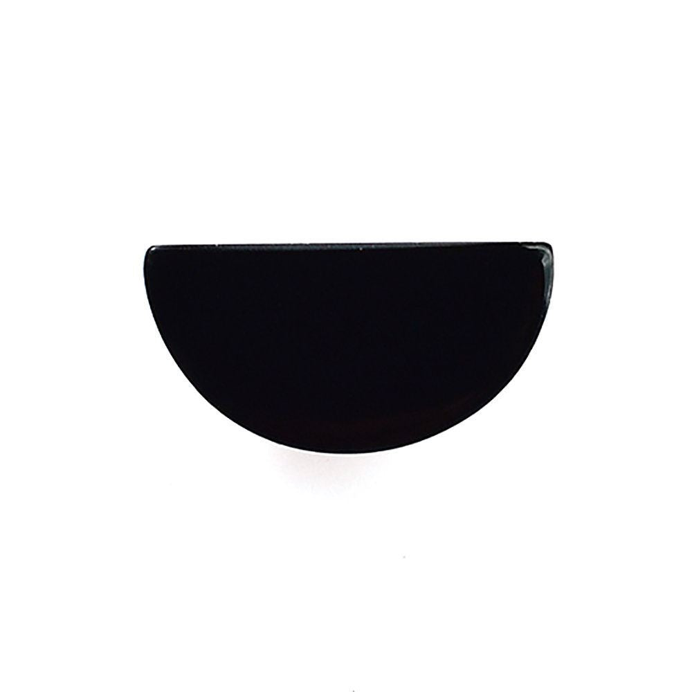 BLACK ONYX PLAIN HALF MOON 12X6MM 3.75 Cts.