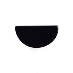BLACK ONYX PLAIN HALF MOON 12X6MM 3.75 Cts.