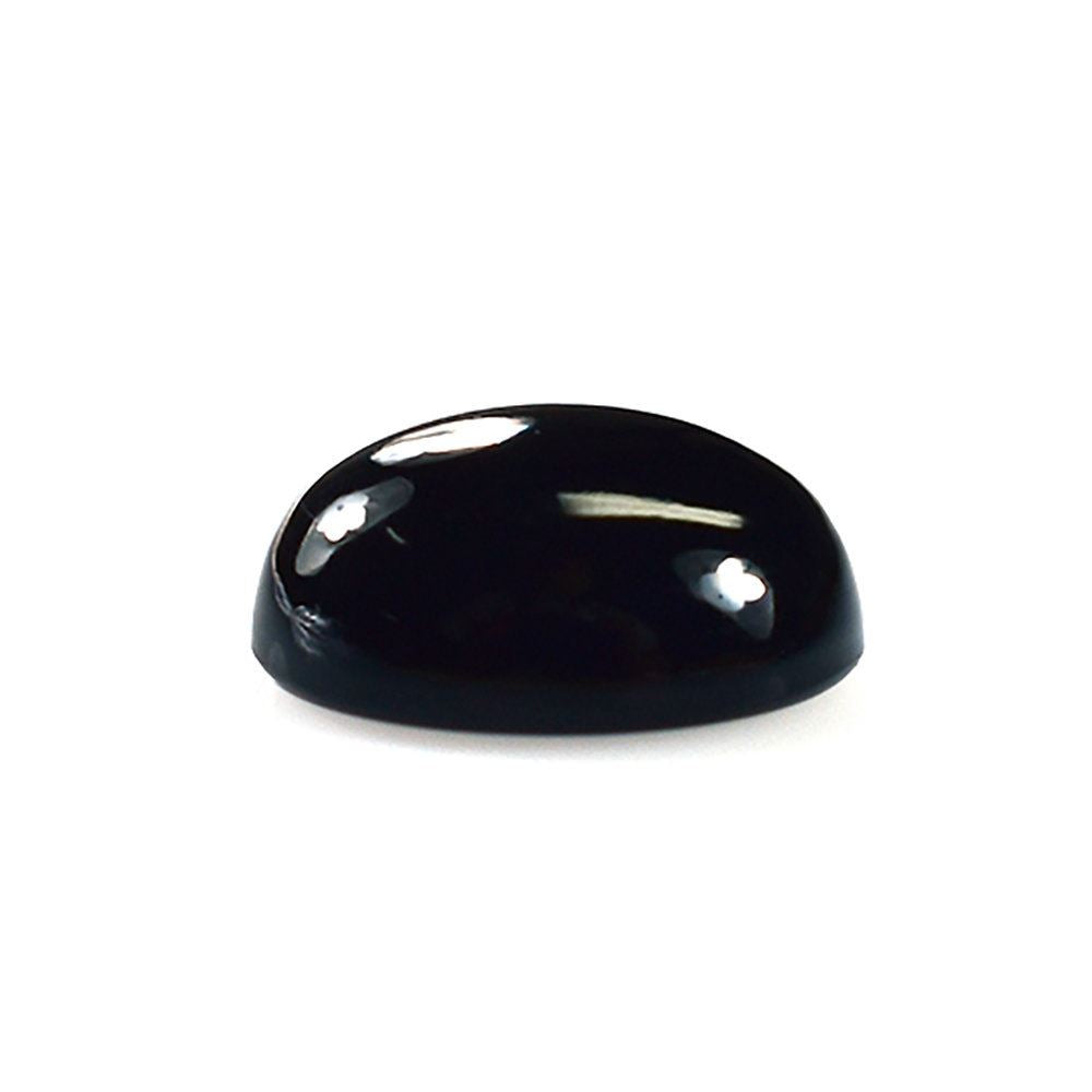 BLACK ONYX PLAIN OVAL CAB 12X10MM 4.63 Cts.
