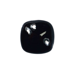 BLACK ONYX PLAIN LENTIL CUSHION 8X8MM 1.82 Cts.