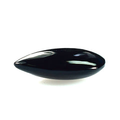 BLACK ONYX PLAIN LENTIL PEAR 15X10MM 4.53 Cts.