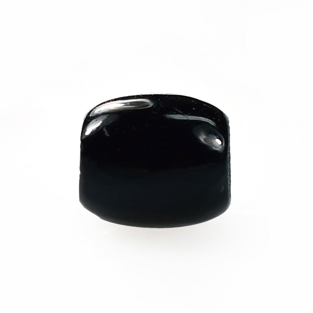 BLACK ONYX PLAIN BON BON SHAPE (BLACK/CLEAN) (FULL DRILL) 6.50X6.00 MM 1.80 Cts.