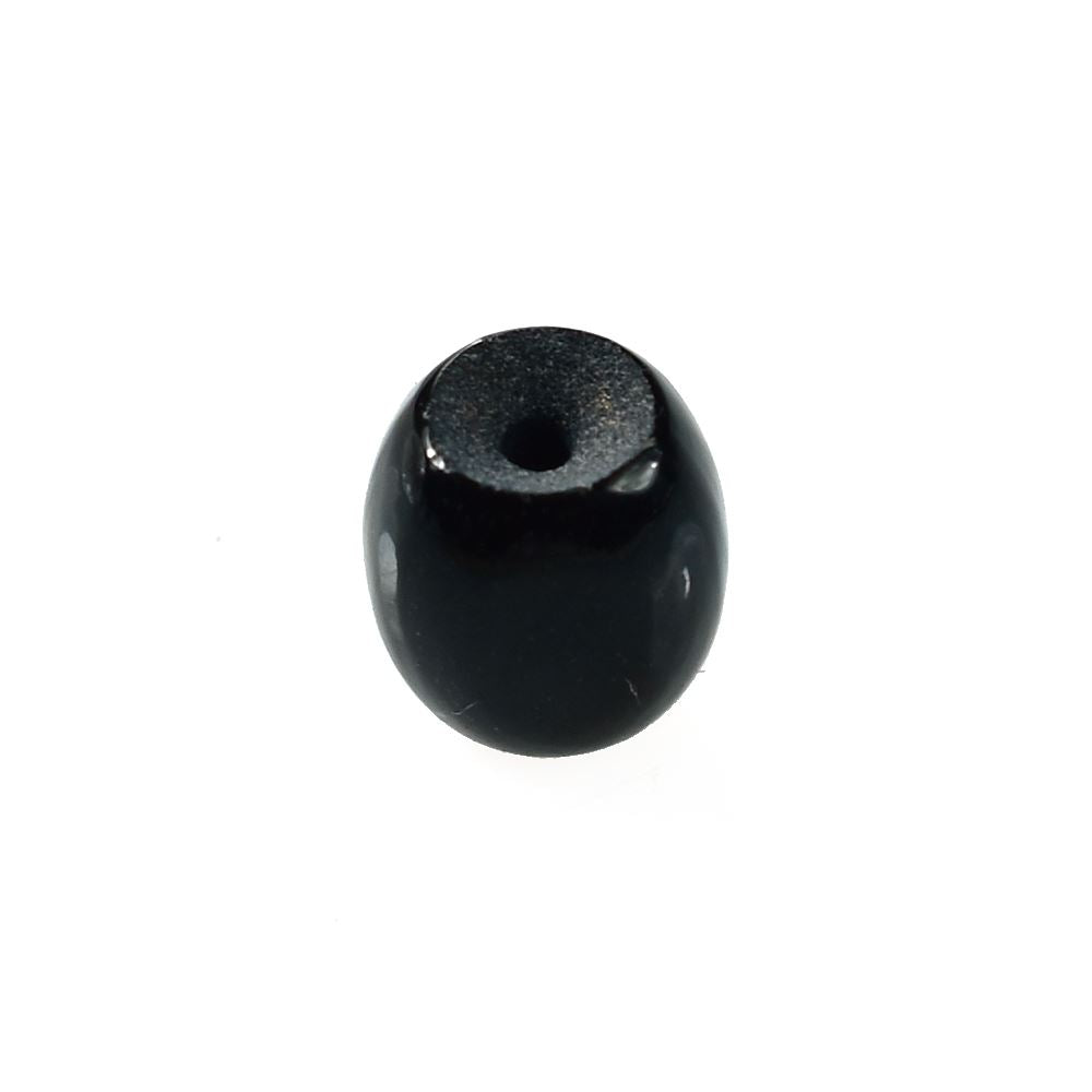 BLACK ONYX PLAIN BON BON SHAPE (BLACK/CLEAN) (FULL DRILL) 6.50X6.00 MM 1.80 Cts.