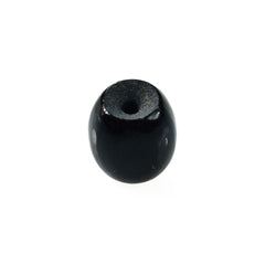 BLACK ONYX PLAIN BON BON SHAPE (BLACK/CLEAN) (FULL DRILL) 6.50X6.00 MM 1.80 Cts.