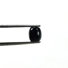 BLACK ONYX PLAIN BON BON SHAPE (BLACK/CLEAN) (FULL DRILL) 6.50X6.00 MM 1.80 Cts.