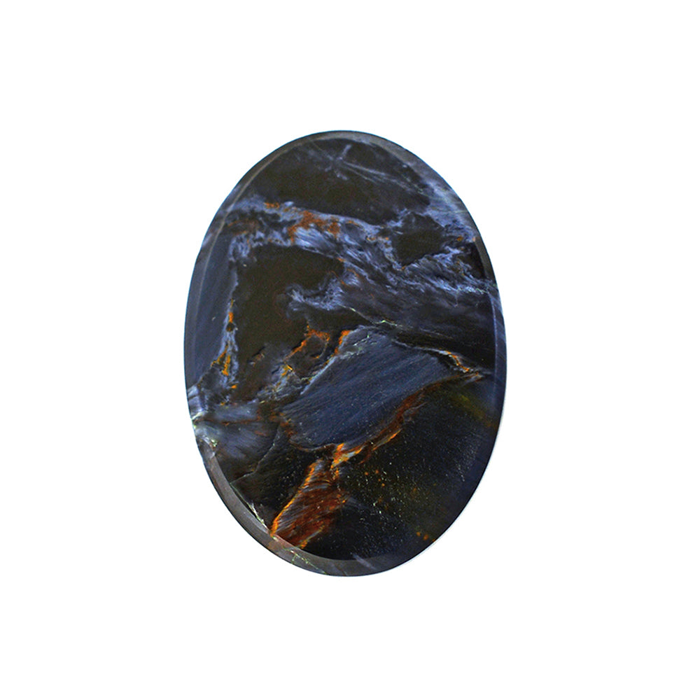 BLUE PIETERSITE OVAL CAB 14X10MM 5.10 Cts.
