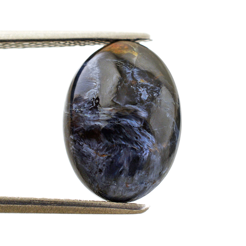 BLUE PIETERSITE OVAL CAB 14X10MM 5.10 Cts.
