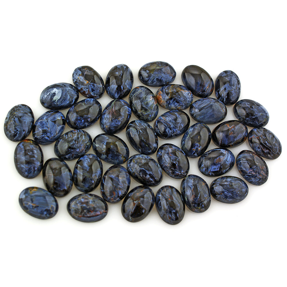 BLUE PIETERSITE OVAL CAB 14X10MM 5.10 Cts.