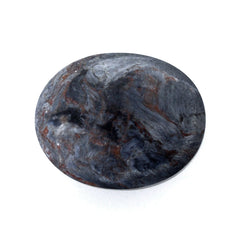 BLUE PIETERSITE OVAL CAB WITH FROSTED DOMED BOTTOM 10X8MM 3.35 Cts.