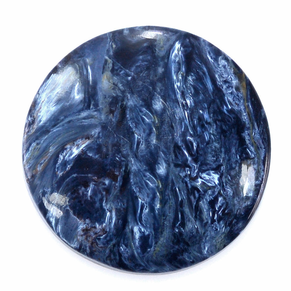 BLUE PIETERSITE ROUND CAB 14.50MM 5.66 Cts.
