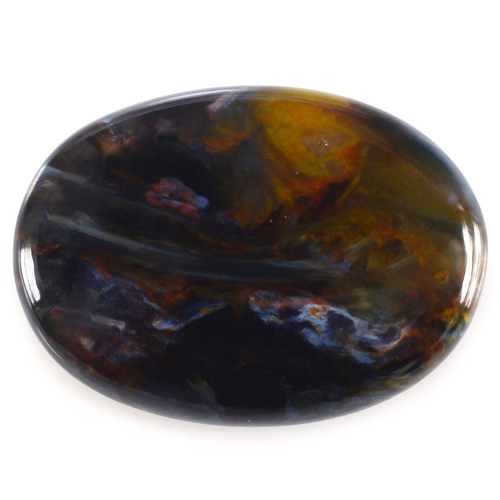 BLUE PIETERSITE OVAL CAB 18X13MM 7.10 Cts.