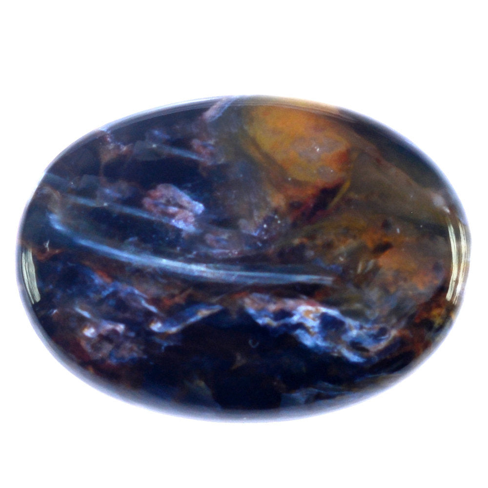 BLUE PIETERSITE OVAL CAB 18X13MM 7.10 Cts.
