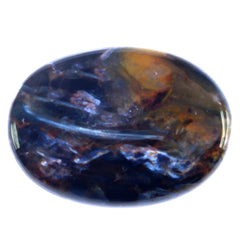 BLUE PIETERSITE OVAL CAB 18X13MM 7.10 Cts.