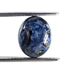 BLUE PIETERSITE OVAL CAB 12X10MM 4.40 Cts.