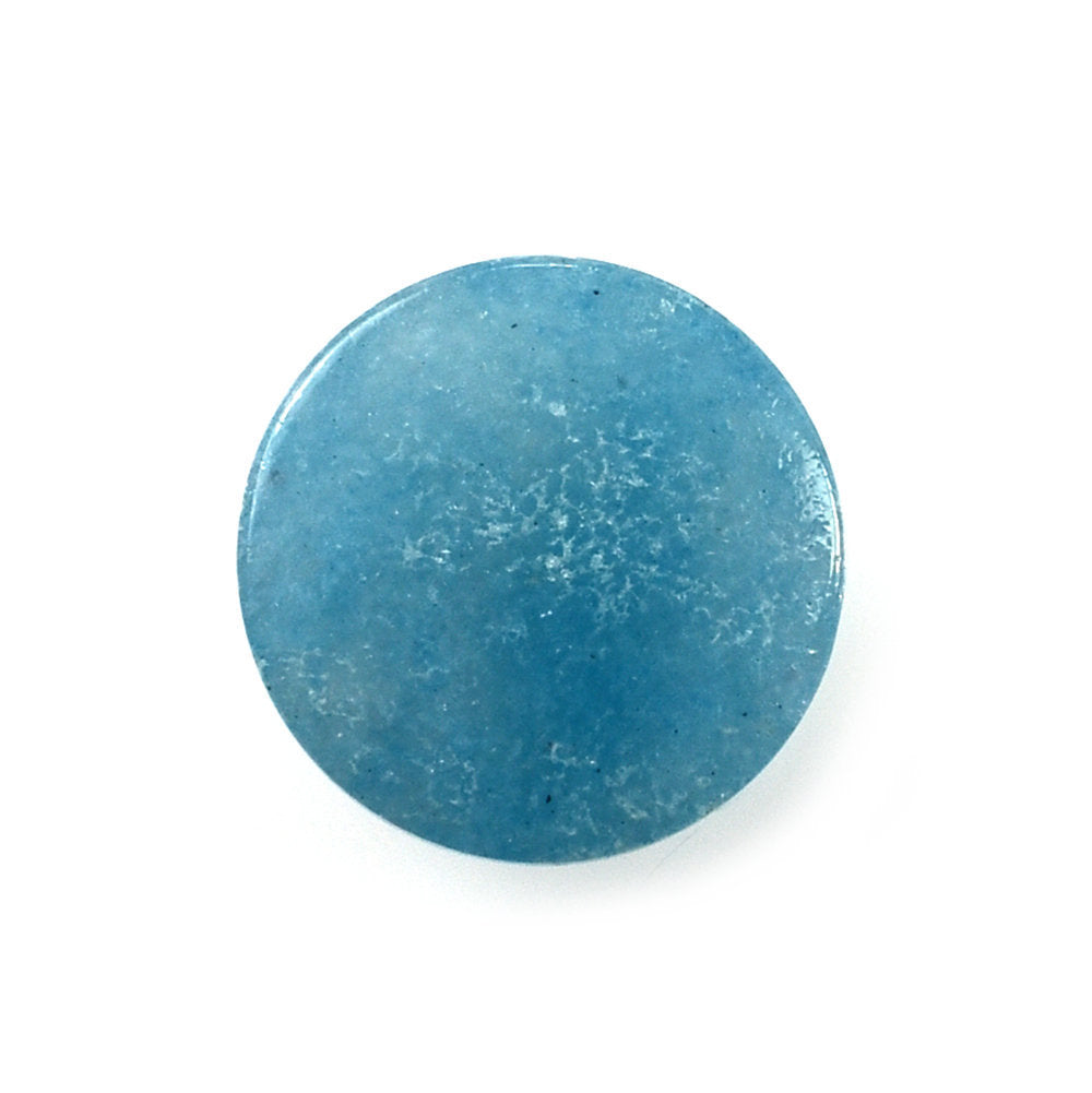 BLUE QUARTZ PLAIN ROUND CAB 10.00MM 4.21 Cts.