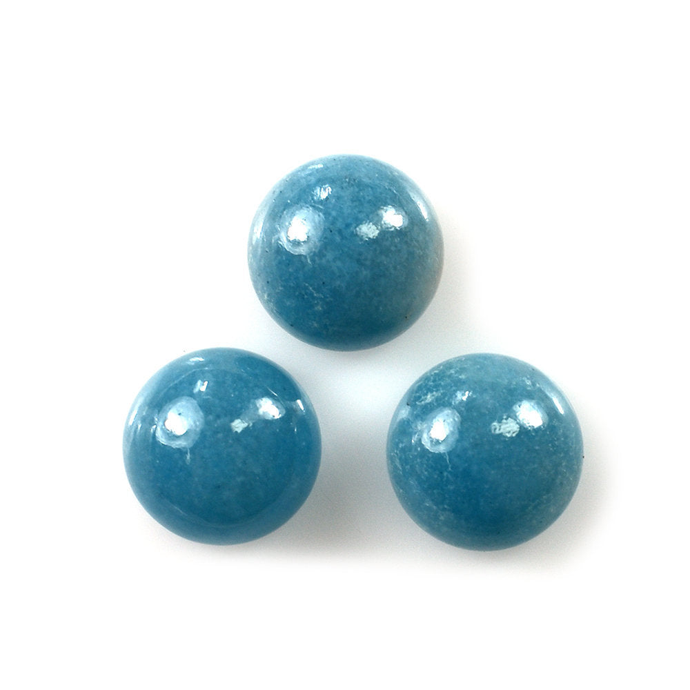 BLUE QUARTZ PLAIN ROUND CAB 10.00MM 4.21 Cts.