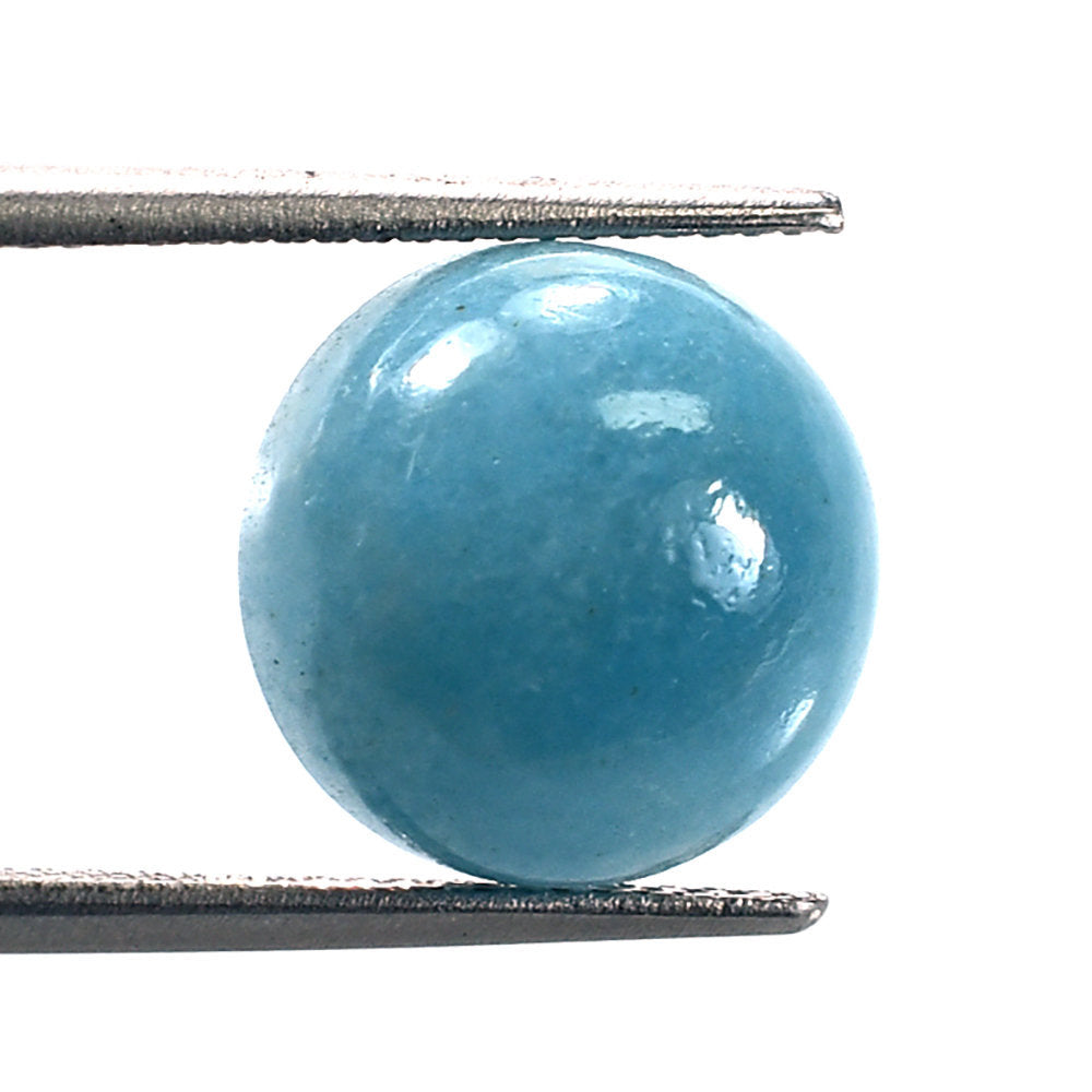 BLUE QUARTZ PLAIN ROUND CAB 12.00MM 7.53 Cts.