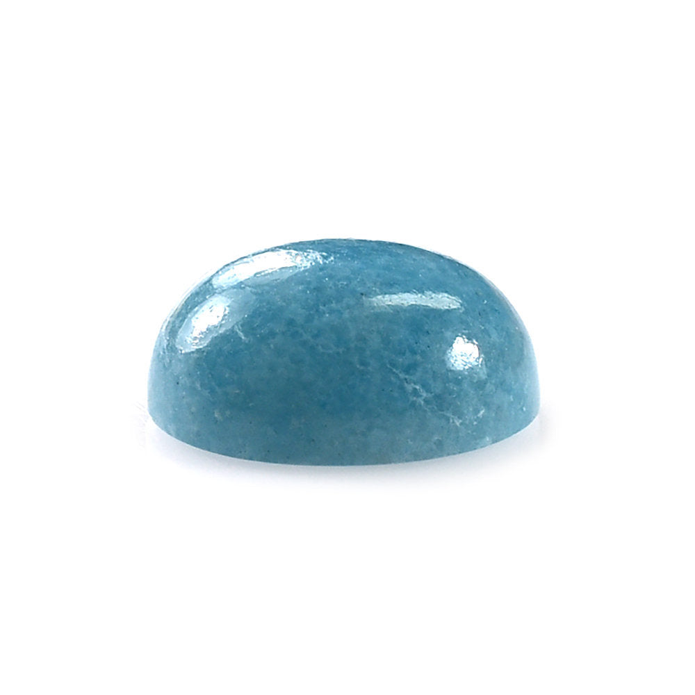 BLUE QUARTZ PLAIN OVAL CAB 12X10MM 5.03 Cts.