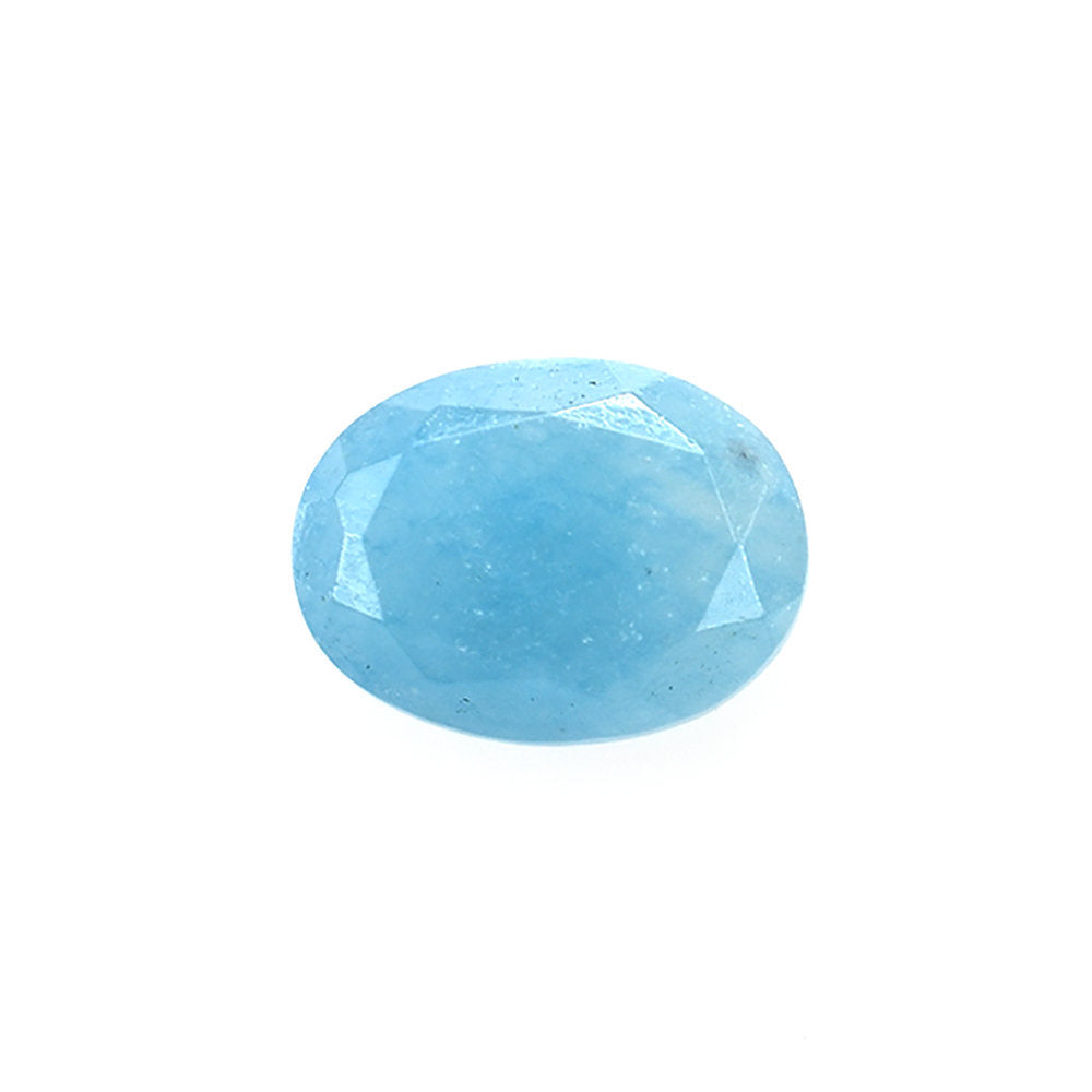 BLUE QUARTZ BOTH SIDE TABLE CUT OVAL 8X6MM 1.32 Cts.