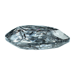 BLACK RUTILE QUARTZ BOTH SIDE TABLE CUT PEAR 22MM 22.45 Cts.