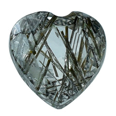 BLACK RUTILE QUARTZ CUT HEART 4MM 0.27 Cts.