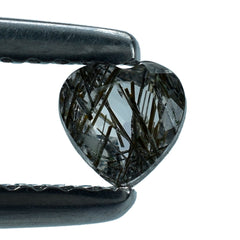 BLACK RUTILE QUARTZ CUT HEART 4MM 0.27 Cts.
