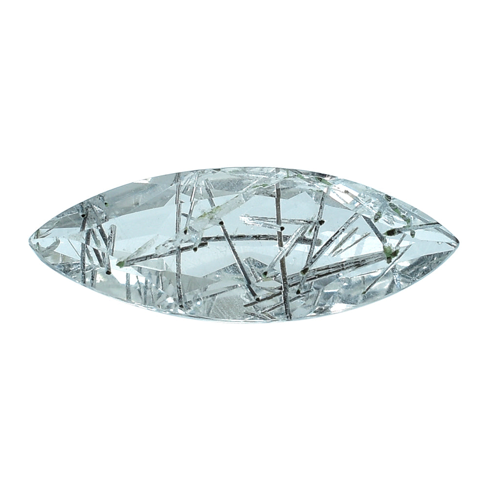 BLACK RUTILE QUARTZ CUT MARQUISE 12.50X4.50MM 0.98Cts.