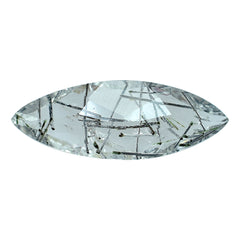 BLACK RUTILE QUARTZ CUT MARQUISE 12.50X4.50MM 0.98Cts.