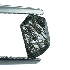 BLACK RUTILE QUARTZ FANCY SHAPE 9X5MM 0.94 Cts.