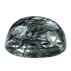 BLACK RUTILE QUARTZ ROUND CAB 4MM 0.27 Cts.