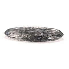 BLACK RUTILE QUARTZ (MANY RUTILE) (TRANSPARENT) PLAIN ROUND PLATES 20.00X20.00 MM 7.58 Cts.