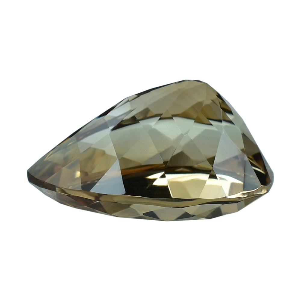 BROWN TOPAZ CUT PEAR (MEDIUM/CLEAN) 20.00X14.00 MM 19.38 Cts.
