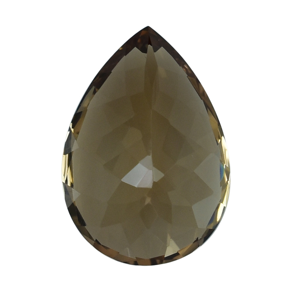 BROWN TOPAZ CUT PEAR (MEDIUM/CLEAN) 20.00X14.00 MM 19.38 Cts.